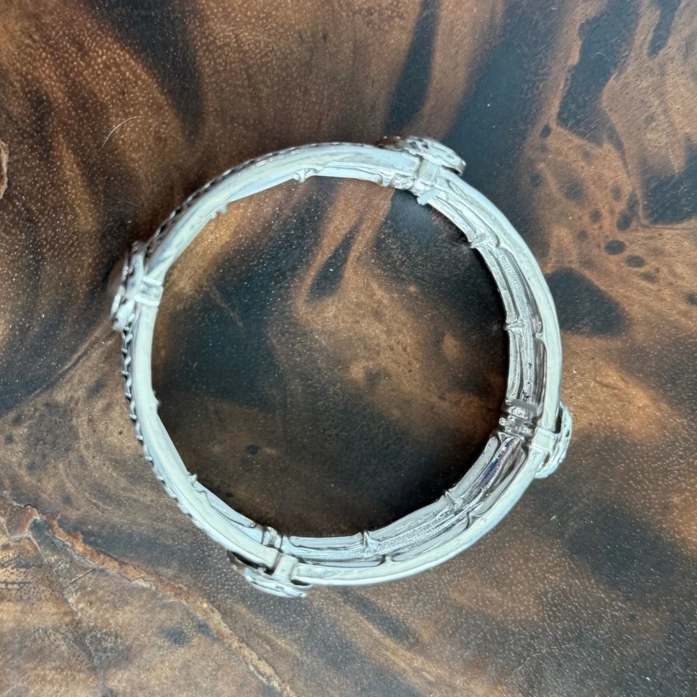 Mykonos Nights Silvertone Bracelet